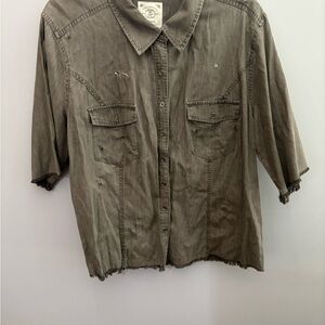 Style & Co. Gray Blouse in Size XL